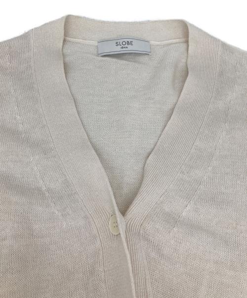 SLOBE IENA（スローブ イエナ）SLOBE IENA (スローブ イエナ) KAYAリネンニットカーディガン ホワイト サイズ:FREEの古着・服飾アイテム