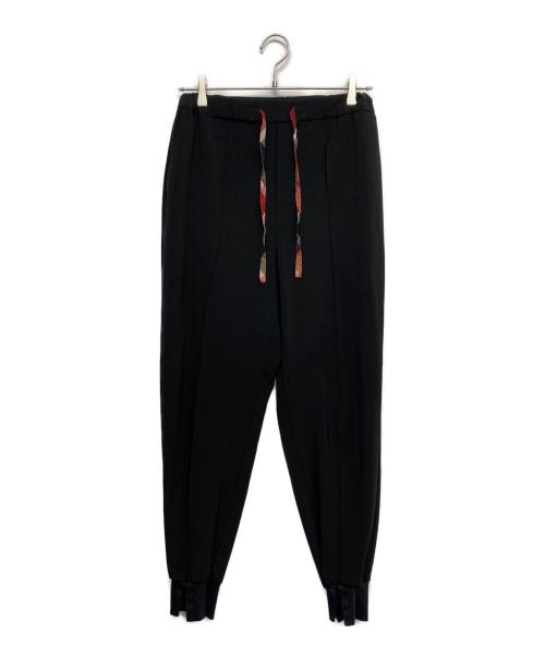 BLUE LABEL CRESTBRIDGE（ブルーレーベルクレストブリッジ）BLUE LABEL CRESTBRIDGE (ブルーレーベルクレストブリッジ) ジョガーパンツ ブラック サイズ:38の古着・服飾アイテム