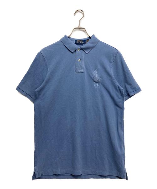 POLO RALPH LAUREN（ポロ・ラルフローレン）POLO RALPH LAUREN (ポロ・ラルフローレン) ビッグポニーポロシャツ ブルー サイズ:Mの古着・服飾アイテム