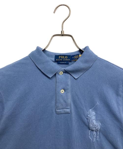 POLO RALPH LAUREN（ポロ・ラルフローレン）POLO RALPH LAUREN (ポロ・ラルフローレン) ビッグポニーポロシャツ ブルー サイズ:Mの古着・服飾アイテム