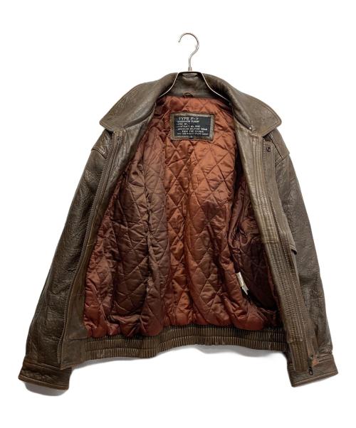 古着（フルギ）古着 (フルギ) F-7ラムレザージャケット ブラウン サイズ:Lの古着・服飾アイテム