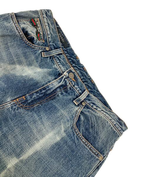GUCCI（グッチ）GUCCI (グッチ) レギュラーフィットデニムパンツ ブルー サイズ:48の古着・服飾アイテム