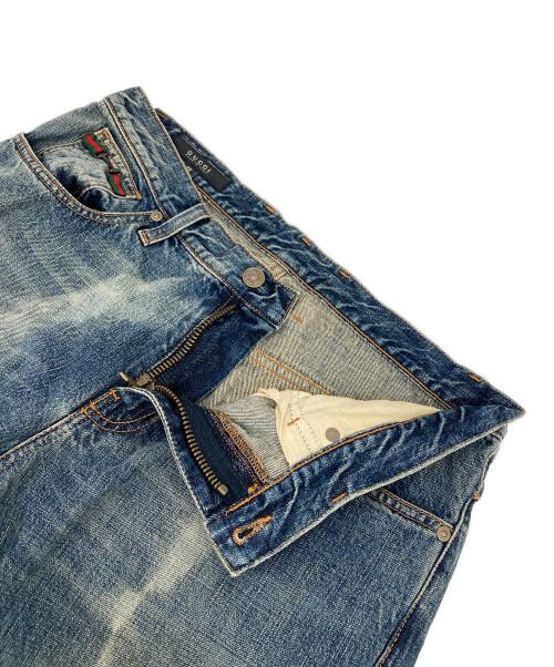 GUCCI（グッチ）GUCCI (グッチ) レギュラーフィットデニムパンツ ブルー サイズ:48の古着・服飾アイテム