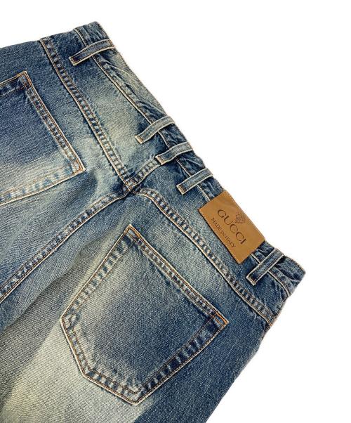 GUCCI（グッチ）GUCCI (グッチ) レギュラーフィットデニムパンツ ブルー サイズ:48の古着・服飾アイテム