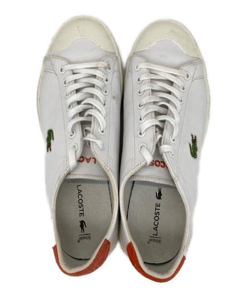 LACOSTE（ラコステ）LACOSTE (ラコステ) ローカットスニーカー ホワイト サイズ:25cmの古着・服飾アイテム