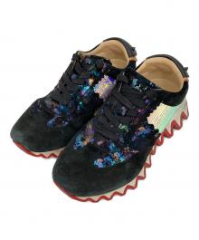 Christian Louboutin（クリスチャン・ルブタン）の古着「ルビシャーク ローカットスニーカー」｜ブラック