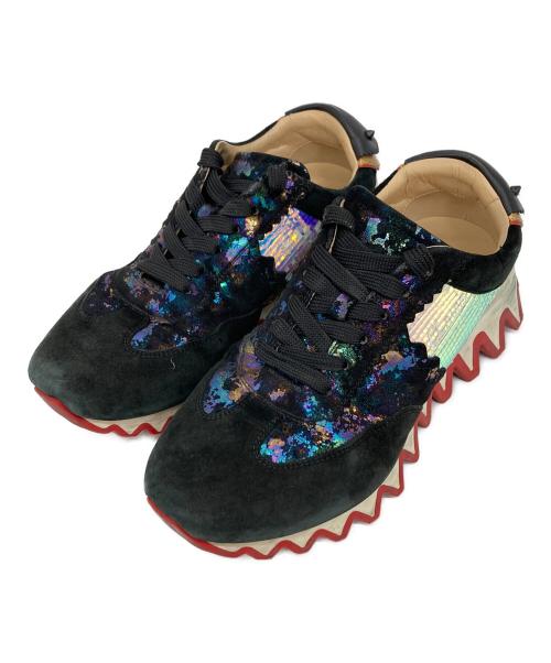 Christian Louboutin（クリスチャン・ルブタン）Christian Louboutin (クリスチャン・ルブタン) ルビシャーク ローカットスニーカー ブラック サイズ:39の古着・服飾アイテム