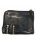 Vivienne Westwood (ヴィヴィアンウエストウッド) ライダースラウンドジップウォレット ブラック：8000円