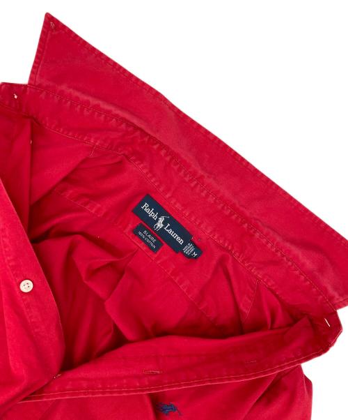 POLO RALPH LAUREN（ポロ・ラルフローレン）POLO RALPH LAUREN (ポロ・ラルフローレン) BLAIRE S/Sシャツ レッド サイズ:Mの古着・服飾アイテム
