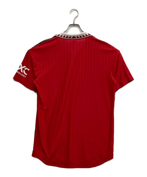 adidas（アディダス）adidas (アディダス) ゲームシャツ レッド サイズ:Lの古着・服飾アイテム