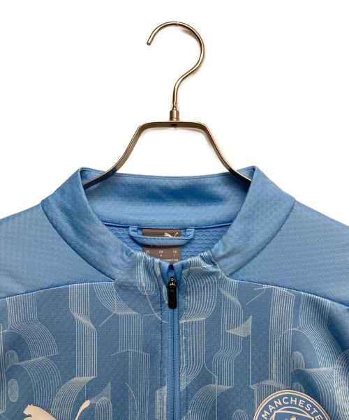 PUMA（プーマ）PUMA (プーマ) マンチェスターシティ 24/25 プレマッチ 1/4 ジップトップ スカイブルー サイズ:Lの古着・服飾アイテム