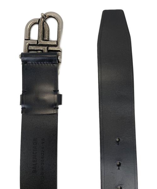 BALENCIAGA（バレンシアガ）BALENCIAGA (バレンシアガ) BB LARGE BELT ブラックの古着・服飾アイテム