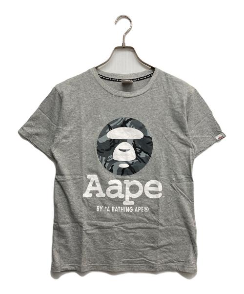 Aape BY A BATHING APE（エーエイプ バイ アベイシングエイプ）AAPE BY A BATHING APE (エーエイプ バイ アベイシングエイプ) プリントTシャツ グレー サイズ:Mの古着・服飾アイテム