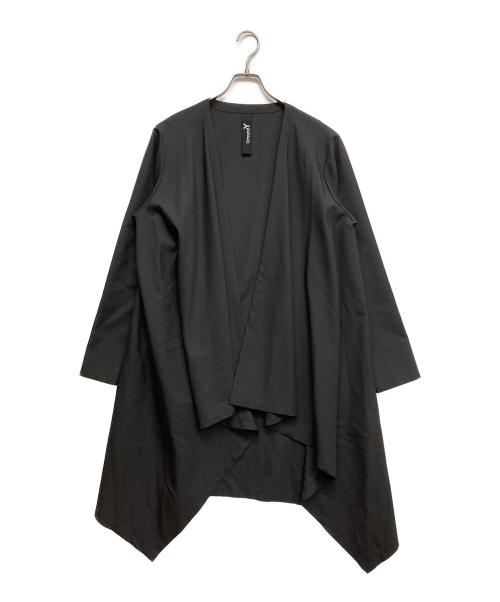 GROUND Y（グラウンドワイ）GROUND Y (グラウンドワイ) T/W GABARDINE LONG DRAPE JACKET ブラック サイズ:1の古着・服飾アイテム