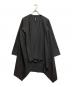 GROUND Y（グラウンドワイ）の古着「T/W GABARDINE LONG DRAPE JACKET」｜ブラック