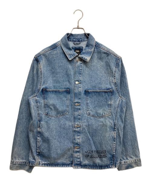 ZARA（ザラ）ZARA (ザラ) デニムジャケット インディゴ サイズ:Lの古着・服飾アイテム