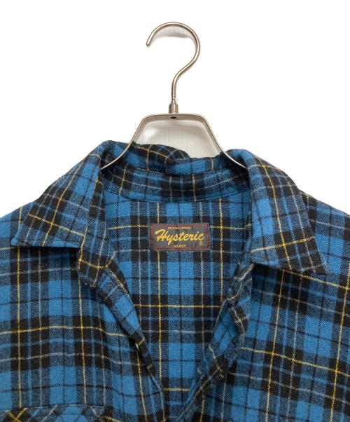 hysteric（ヒステリック）Hysteric (ヒステリック) チェックウールシャツ ブルー サイズ:Freeの古着・服飾アイテム