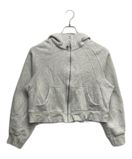 LULULEMON（ルルレモン）LULULEMON (ルルレモン) ジップパーカー ライトグレー サイズ:Lの古着・服飾アイテム