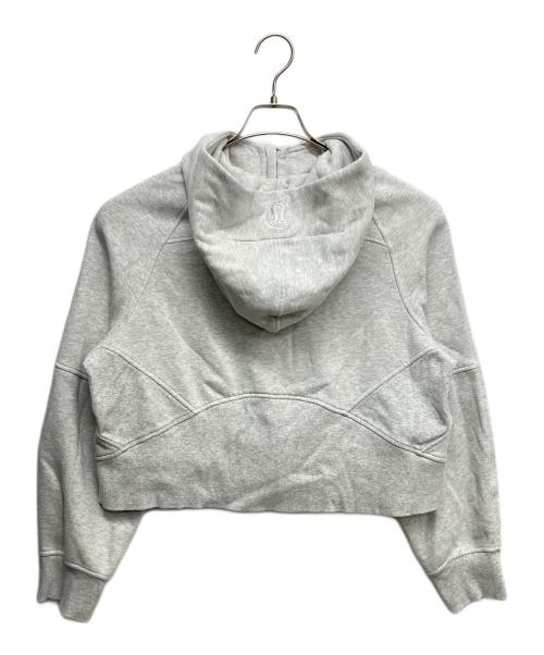 LULULEMON（ルルレモン）LULULEMON (ルルレモン) ジップパーカー ライトグレー サイズ:Lの古着・服飾アイテム