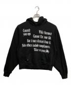 ANTIMIDアンチミッド）の古着「BIG LOGO HOODIE」｜ブラック