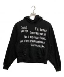 ANTIMID（アンチミッド）の古着「BIG LOGO HOODIE」｜ブラック