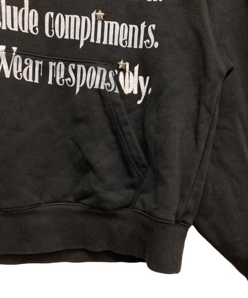 ANTIMID（アンチミッド）antimid (アンチミッド) BIG LOGO HOODIE ブラック サイズ:Lの古着・服飾アイテム