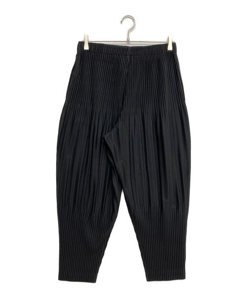 HOMME PLISSE ISSEY MIYAKE（オム プリッセ イッセイ ミヤケ）HOMME PLISSE ISSEY MIYAKE (オム プリッセ イッセイ ミヤケ) BASICS プリーツパンツ ブラック サイズ:2の古着・服飾アイテム