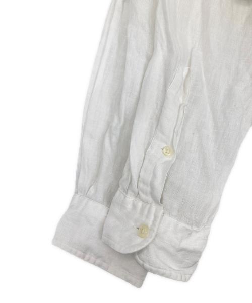 POLO RALPH LAUREN（ポロ・ラルフローレン）POLO RALPH LAUREN (ポロ・ラルフローレン) クラシックフィットリネンシャツ ホワイト サイズ:Mの古着・服飾アイテム