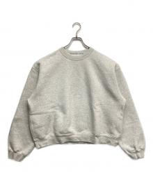 ALEXANDER WANG（アレキサンダー・ワン）の古着「ワンポイント ラバーロゴ ヘビーウェイト スウェットシャツ」｜グレー