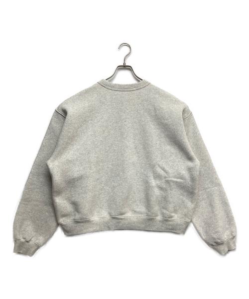 ALEXANDER WANG（アレキサンダー・ワン）ALEXANDER WANG (アレキサンダー・ワン) ワンポイント ラバーロゴ ヘビーウェイト スウェットシャツ グレー サイズ:Lの古着・服飾アイテム