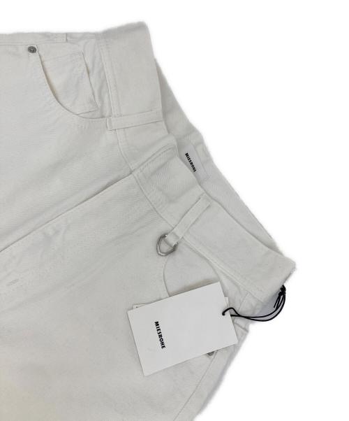 MIESROHE（ミースロエ）MIESROHE (ミースロエ) organiccottonコクーンデニムパンツ ホワイト サイズ:Mの古着・服飾アイテム