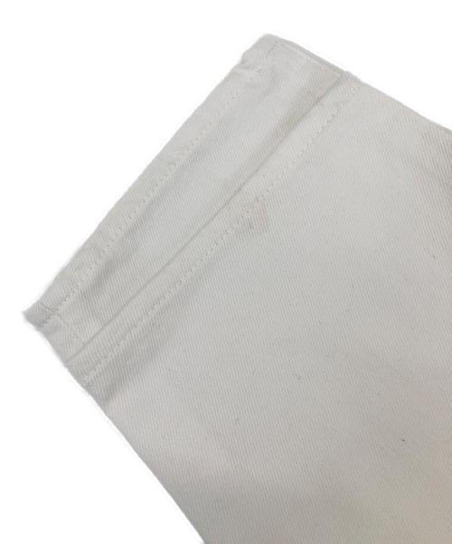 MIESROHE（ミースロエ）MIESROHE (ミースロエ) organiccottonコクーンデニムパンツ ホワイト サイズ:Mの古着・服飾アイテム