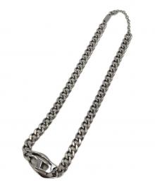 DIESEL（ディーゼル）の古着「ロゴチェーンネックレス」｜シルバー