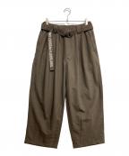 TIGHTBOOTH PRODUCTIONタイトブースプロダクション）の古着「TRO BAGGY SLACKS」｜ブラウン