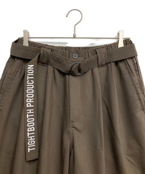 TIGHTBOOTH PRODUCTION（タイトブースプロダクション）TIGHTBOOTH PRODUCTION (タイトブースプロダクション) TRO BAGGY SLACKS ブラウン サイズ:Lの古着・服飾アイテム