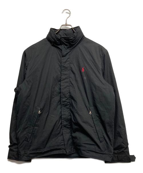 POLO RALPH LAUREN（ポロ・ラルフローレン）POLO RALPH LAUREN (ポロ・ラルフローレン) 裏フリーススイングトップ ブラック サイズ:Lの古着・服飾アイテム