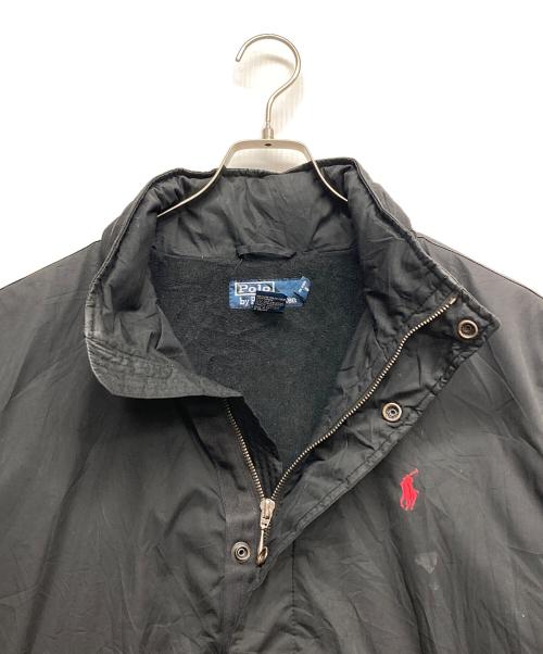 POLO RALPH LAUREN（ポロ・ラルフローレン）POLO RALPH LAUREN (ポロ・ラルフローレン) 裏フリーススイングトップ ブラック サイズ:Lの古着・服飾アイテム