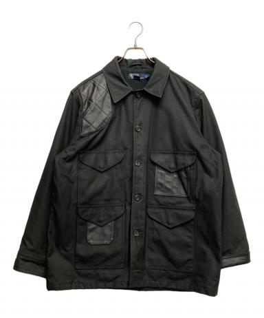 Polo Ralph Lauren レザー切替ハンティングジャケット 中古・古着通販】POLO RALPH LAUREN (ポロ・ラルフローレン) レザー