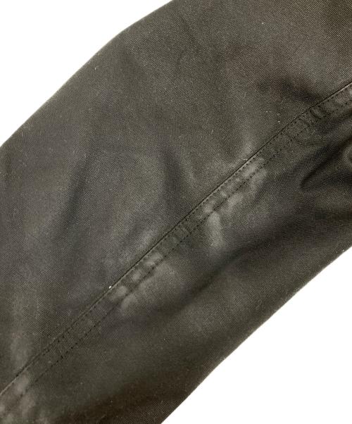 POLO RALPH LAUREN（ポロ・ラルフローレン）POLO RALPH LAUREN (ポロ・ラルフローレン) レザー切り替えオイルドハンティングジャケット ブラック サイズ:Lの古着・服飾アイテム