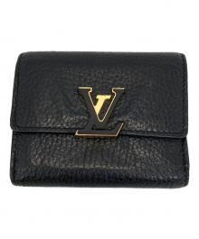 LOUIS VUITTON（ルイ ヴィトン）の古着「2つ折り財布」｜ブラック