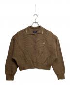 FRED PERRY×RAY BEAMSフレッドペリー×レイ ビームス）の古着「別注カラーカーディガン」｜ブラウン
