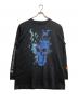 HERON PRESTON（ヘロンプレストン）の古着「プリントカットソー」｜ブラック