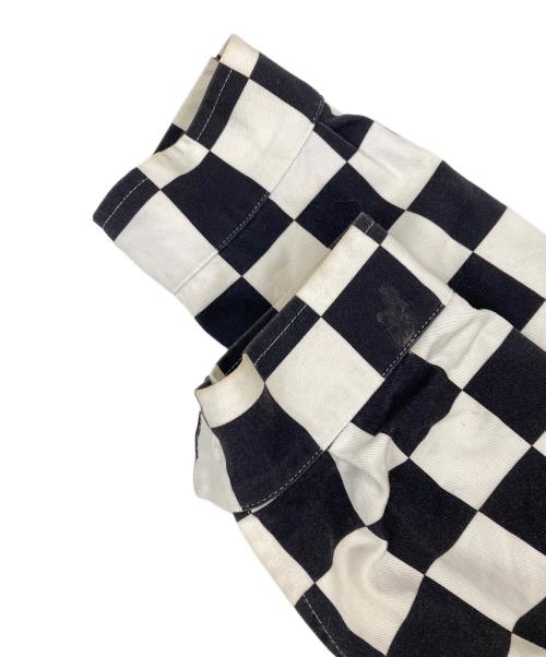 VANS（ヴァンズ）VANS (ヴァンズ) チェッカーフラッグブルゾン ホワイト×ブラック サイズ:XLの古着・服飾アイテム