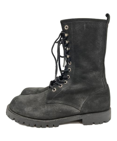 tricot COMME des GARCONS（トリココムデギャルソン）tricot COMME des GARCONS (トリココムデギャルソン) レースアップブーツ ブラック サイズ:24の古着・服飾アイテム