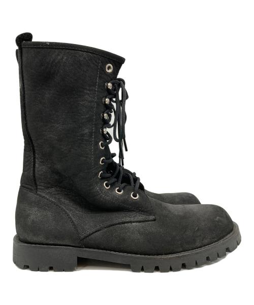 tricot COMME des GARCONS（トリココムデギャルソン）tricot COMME des GARCONS (トリココムデギャルソン) レースアップブーツ ブラック サイズ:24の古着・服飾アイテム