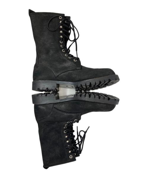 tricot COMME des GARCONS（トリココムデギャルソン）tricot COMME des GARCONS (トリココムデギャルソン) レースアップブーツ ブラック サイズ:24の古着・服飾アイテム