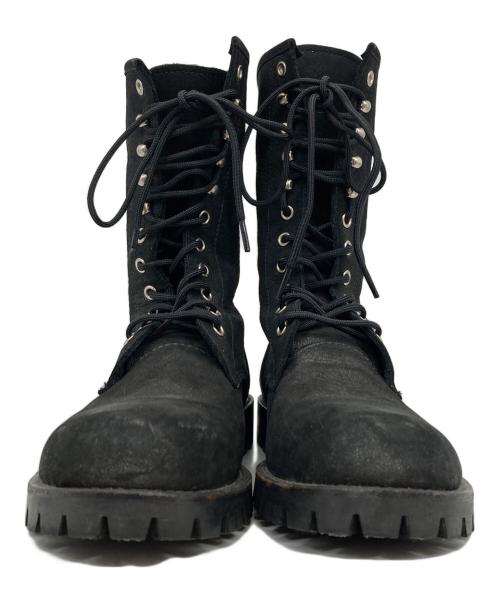 tricot COMME des GARCONS（トリココムデギャルソン）tricot COMME des GARCONS (トリココムデギャルソン) レースアップブーツ ブラック サイズ:24の古着・服飾アイテム