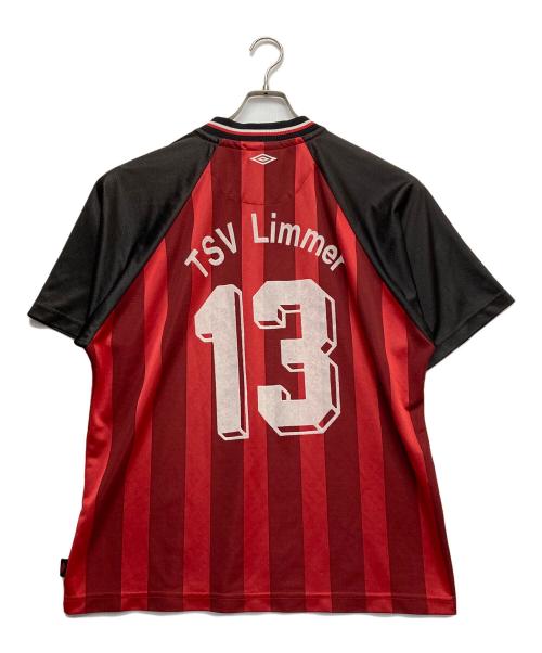 UMBRO（アンブロ）UMBRO (アンブロ) ゲームシャツ ブラック×レッド サイズ:Lの古着・服飾アイテム