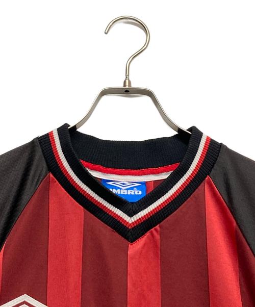 UMBRO（アンブロ）UMBRO (アンブロ) ゲームシャツ ブラック×レッド サイズ:Lの古着・服飾アイテム