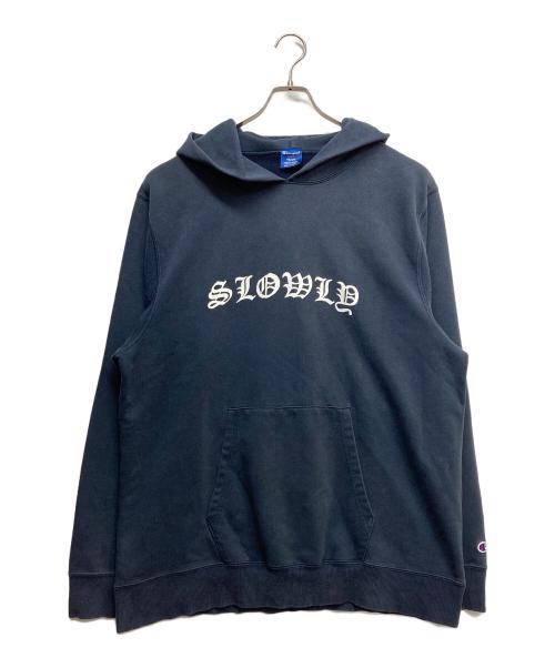 Champion（チャンピオン）Champion (チャンピオン) プリントパーカー ホワイト×ブラック サイズ:不明の古着・服飾アイテム